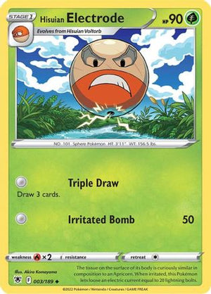 Hisuian Electrode 3/189 - SWSH10 Astral Radiance - Poke-Collect