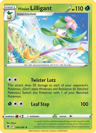 Hisuian Lilligant 16/189 - SWSH10 Astral Radiance Reverse Holofoil - Poke-Collect
