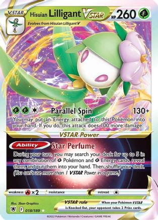 Hisuian Lilligant VSTAR 18/189 - Astral Radiance Holofoil