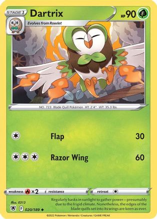 Dartrix 20/189 - SWSH10 Astral Radiance - Poke-Collect
