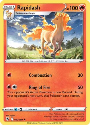Rapidash 22/189 - SWSH10 Astral Radiance - Poke-Collect