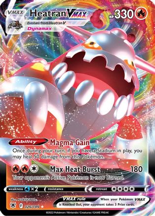 Heatran VMAX 26/189 - Astral Radiance Holofoil - Poke-Collect