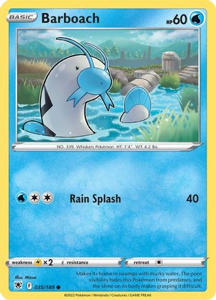 Barboach 35/189 - Astral Radiance Reverse Holofoil - Poke-Collect