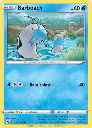 Barboach 35/189 - Astral Radiance Reverse Holofoil - Poke-Collect