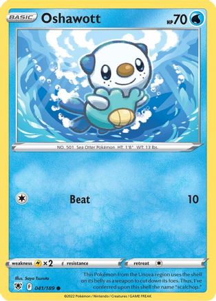 Oshawott 41/189 - SWSH10 Astral Radiance Reverse Holofoil - Poke-Collect