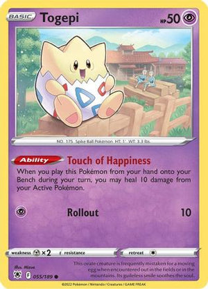 Togepi 55/189 - Astral Radiance Reverse Holofoil - Poke-Collect