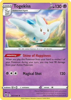 Togekiss 57/189 - Astral Radiance Reverse Holofoil - Poke-Collect