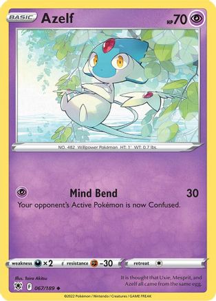 Azelf 67/189 - Astral Radiance Reverse Holofoil - Poke-Collect