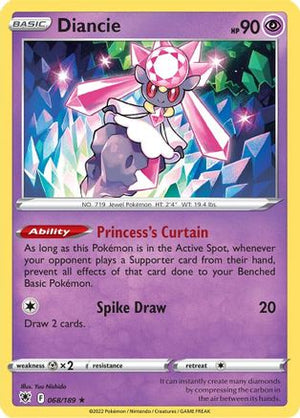 Diancie 68/189 - SWSH10 Astral Radiance Holofoil - Poke-Collect