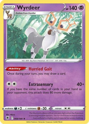 Wyrdeer 69/189 - Astral Radiance Reverse Holofoil - Poke-Collect