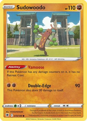 Sudowoodo 74/189 - Astral Radiance Reverse Holofoil - Poke-Collect
