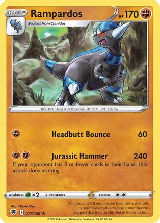 Rampardos 77/189 - SWSH10 Astral Radiance Holofoil - Poke-Collect
