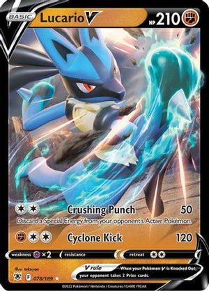 Lucario V 78/189 - Astral Radiance Holofoil - Poke-Collect