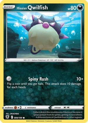 Hisuian Qwilfish (89) 89/189 - SWSH10 Astral Radiance Reverse Holofoil - Poke-Collect