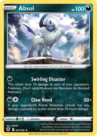Absol 97/189 - Astral Radiance Holofoil - Poke-Collect