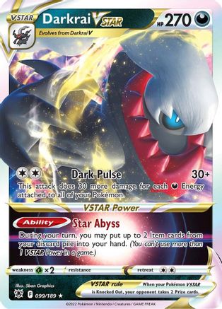 Darkrai VSTAR 99/189 - SWSH10 Astral Radiance Holofoil - Poke-Collect