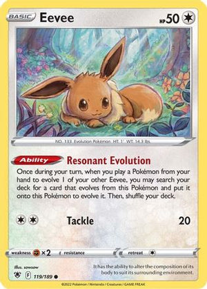 Eevee 119/189 - SWSH10 Astral Radiance Reverse Holofoil - Poke-Collect