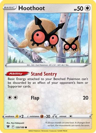 Hoothoot 120/189 - SWSH10 Astral Radiance Reverse Holofoil - Poke-Collect
