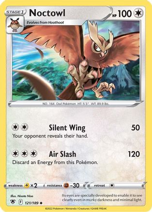 Noctowl 121/189 - SWSH10 Astral Radiance Reverse Holofoil - Poke-Collect