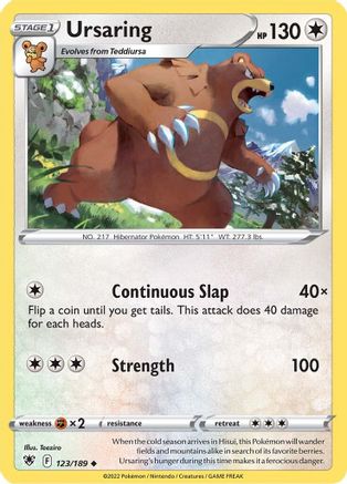 Ursaring 123/189 - Astral Radiance - Poke-Collect
