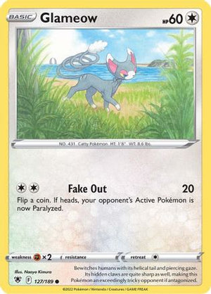 Glameow 127/189 - SWSH10 Astral Radiance Reverse Holofoil - Poke-Collect