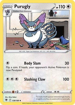 Purugly 128/189 - SWSH10 Astral Radiance Reverse Holofoil - Poke-Collect
