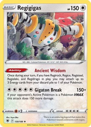 Regigigas 130/189 - Astral Radiance Reverse Holofoil - Poke-Collect
