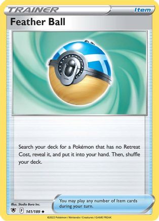 Feather Ball 141/189 - Astral Radiance Reverse Holofoil - Poke-Collect