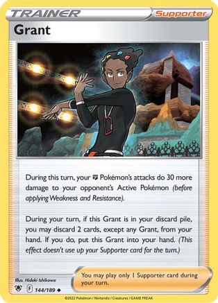 Grant 144/189 - SWSH10 Astral Radiance Reverse Holofoil - Poke-Collect