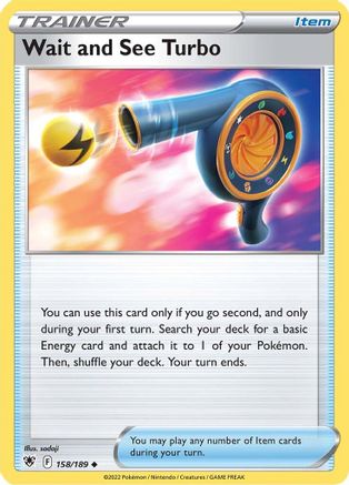 Wait and See Turbo 158/189 - Astral Radiance Reverse Holofoil - Poke-Collect