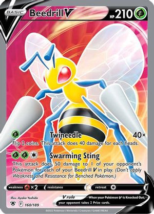 Beedrill V (Full Art) 160/189 - SWSH10 Astral Radiance Holofoil - Poke-Collect