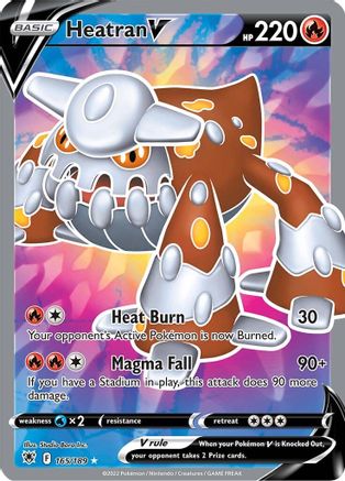 Heatran V 165/189 - Astral Radiance Holofoil - Poke-Collect