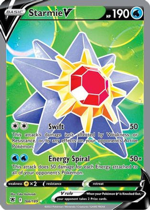 Starmie V 166/189 - Astral Radiance Holofoil - Poke-Collect