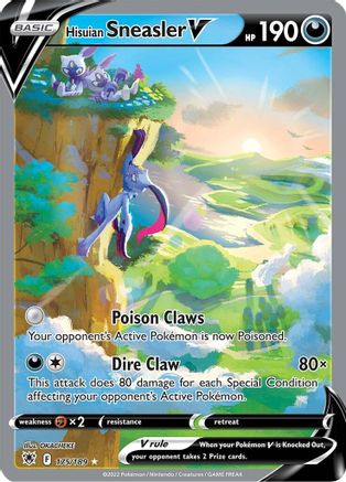 Hisuian Sneasler V 175/189 - Astral Radiance Holofoil - Poke-Collect