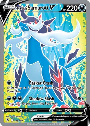 Hisuian Samurott V (Full Art) 176/189 - SWSH10 Astral Radiance Holofoil - Poke-Collect