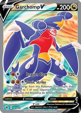 Garchomp V (Full Art) 178/189 - SWSH10 Astral Radiance Holofoil - Poke-Collect