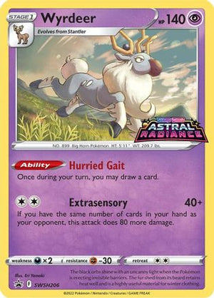 Wyrdeer SWSH206/307 - SWSH Black Star Promos Holofoil