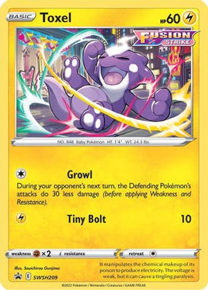 Toxel SWSH209/307 - SWSH Black Star Promos Holofoil - Poke-Collect