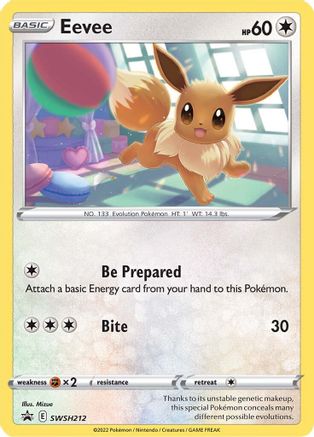 Eevee - SWSH212 SWSH212/307 - SWSH Sword & Shield Promo Cards Holofoil - Poke-Collect