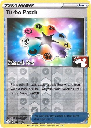 Turbo Patch - 172/189 (Pokemon League) [Thank You] 172 - League & Championship Cards Reverse Holofoil - Poke-Collect