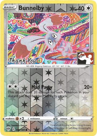 Bunnelby - 150/189 (Thank You Promo) 150 - Miscellaneous Cards & Products Reverse Holofoil - Poke-Collect