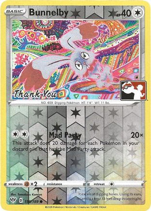 Bunnelby - 150/189 (Thank You Promo) 150 - Miscellaneous Cards & Products Reverse Holofoil - Poke-Collect