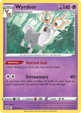 Wyrdeer - 069/189 69 - Deck Exclusives - Poke-Collect