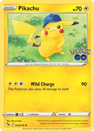 Pikachu (28) 28/78 - Pokemon GO Holofoil - Poke-Collect