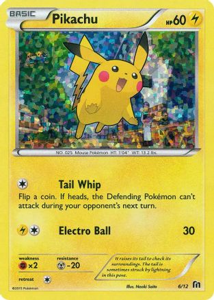 Pikachu 6/12 - McDonalds Collection 2016 Holofoil - Poke-Collect