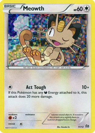 Meowth 11/12 - McDonalds Collection 2016 Holofoil - Poke-Collect