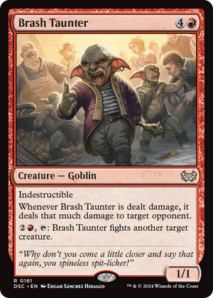 Brash Taunter (DSC-161) - Duskmourn: House of Horror Commander - Poke-Collect