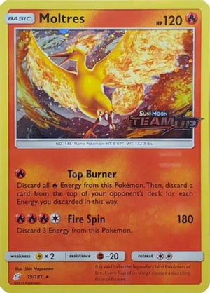 Moltres - 19/181 (Team Up Stamped) 19 - Miscellaneous Cards & Products Holofoil - Poke-Collect