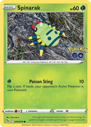 Spinarak 6/78 - Pokmon GO - Poke-Collect