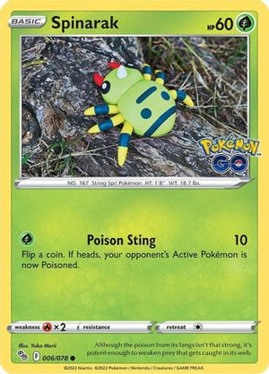 Spinarak 6/78 - Pokmon GO - Poke-Collect